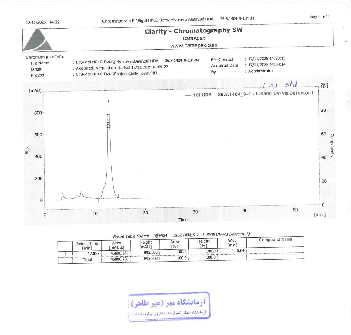 آزمایشگاه مهر طاها