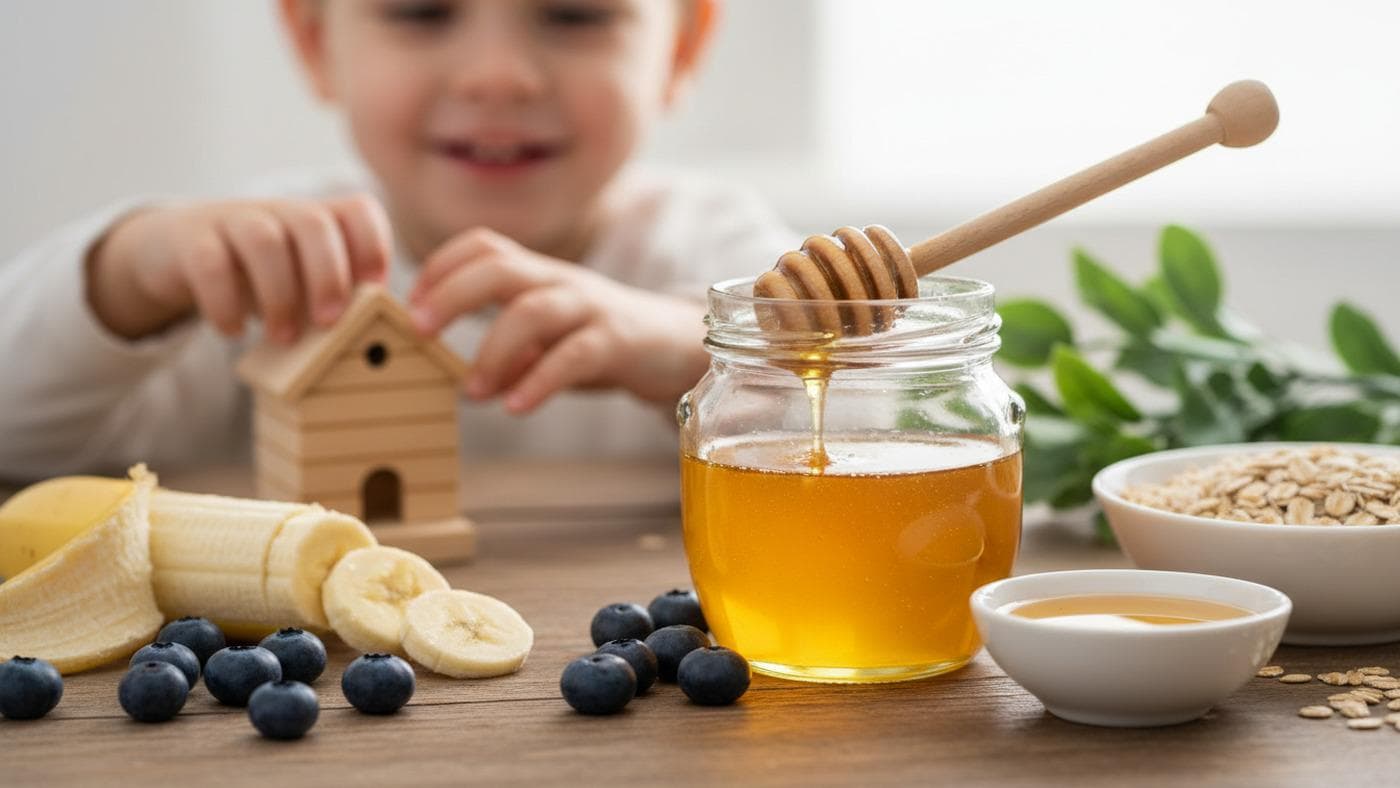 خواص عسل طبیعی برای کودکان و نکات مهم مصرف روزانه آن