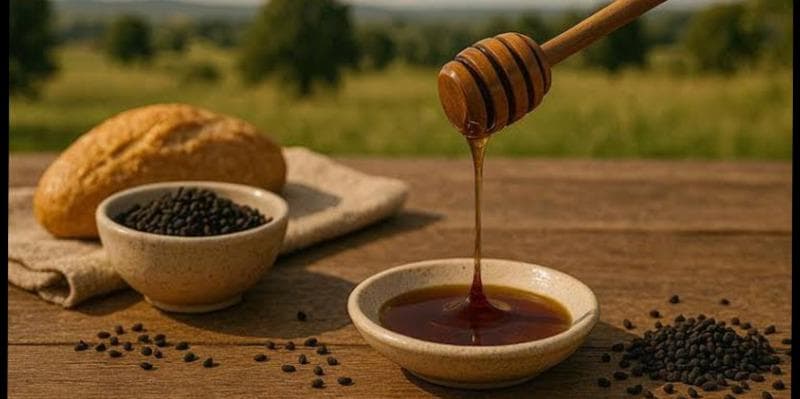 راز شفا در دل طبیعت معجزه ترکیب سیاه‌دانه و عسل برای بدن