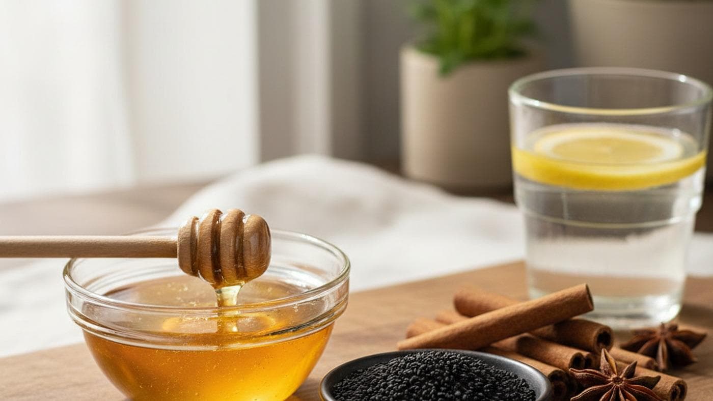 خواص عسل و سیاهدانه ناشتا برای لاغری و کنترل اشتها