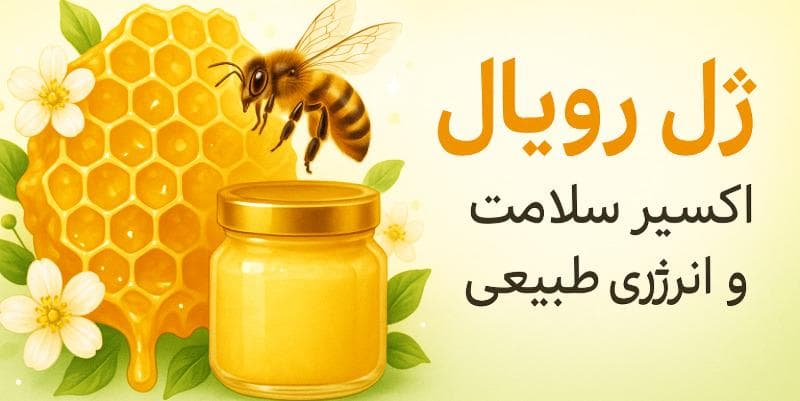 ژل رویال مکملی که از ملکه زنبور تا انسان را سرزنده میکند!