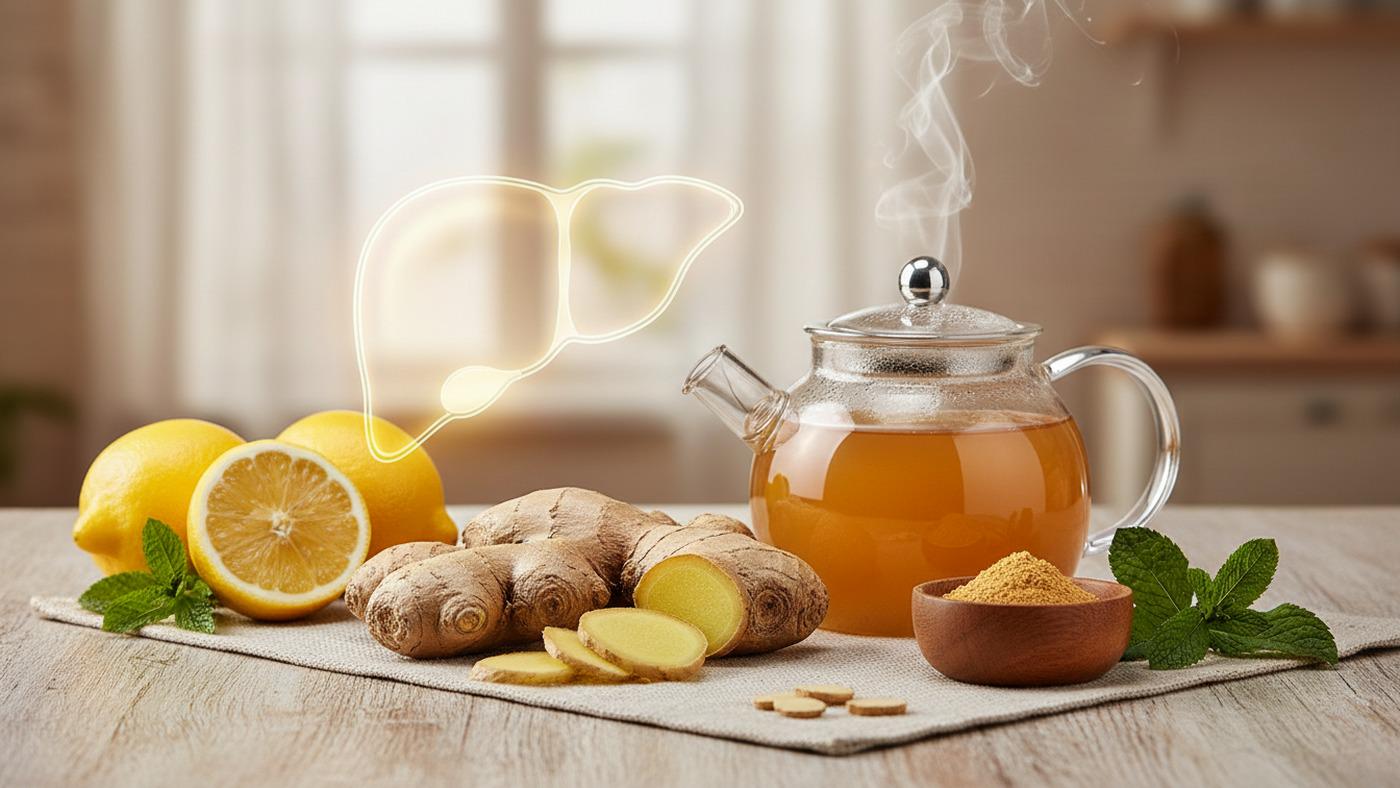خواص زنجبیل برای کبد چرب و روش مصرف درست روزانه آن